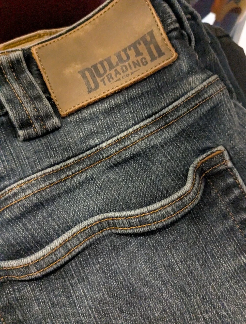 DULUTH Trading Co Ballroom Double Flex Jeans Mns 36x34, Cheap!